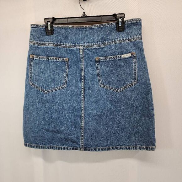 Bill Blass Size 12 Vintage Denim Blue Jean Skirt P11 - Picture 2 of 6